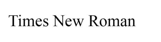 Times New Roman