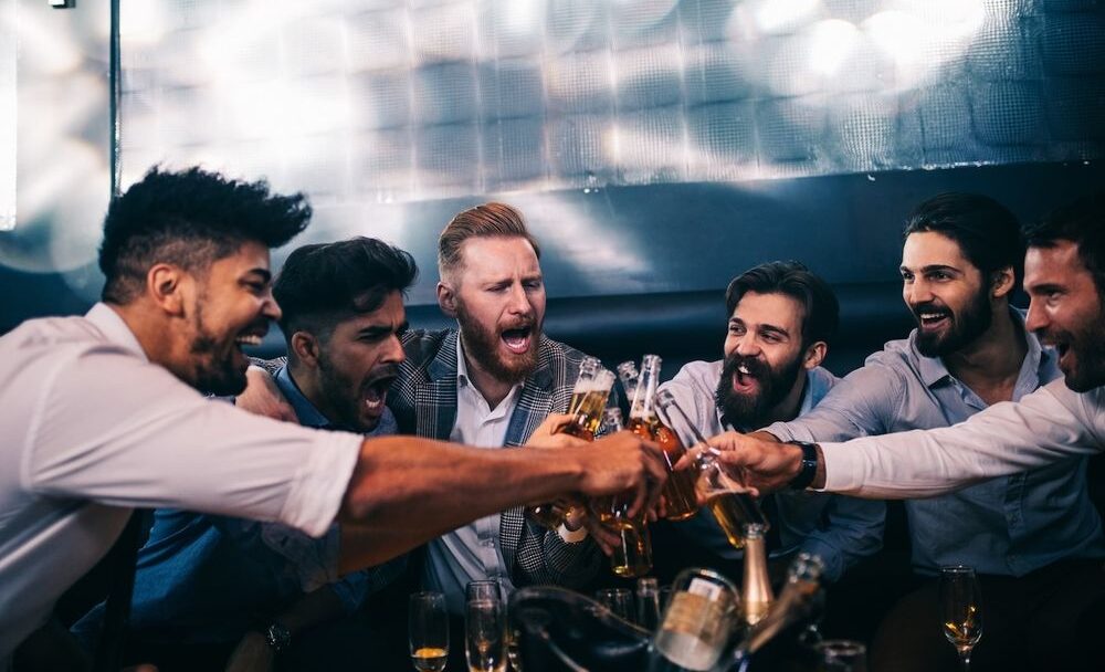 Enjoying their night out