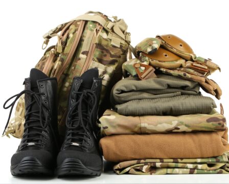 Army uniform, isolated on white