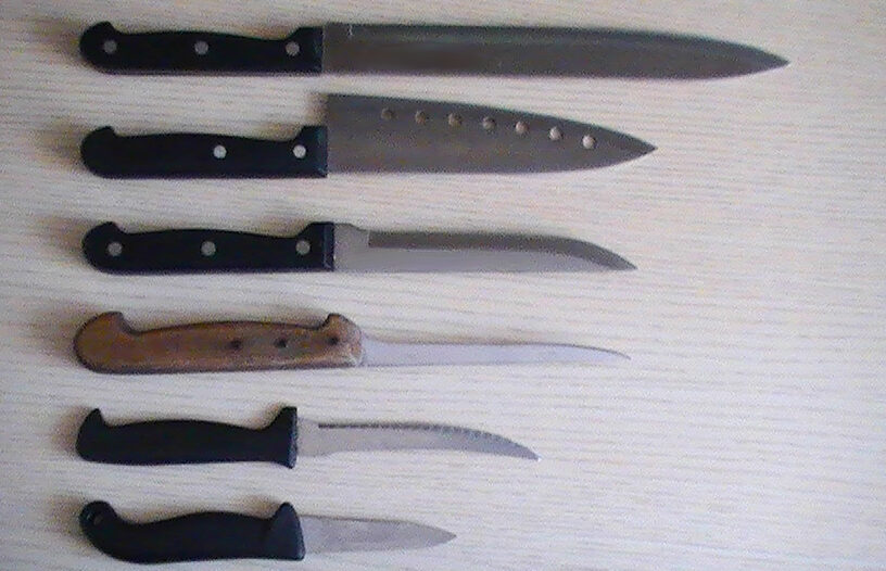 FOTO: Různé druhy nožů