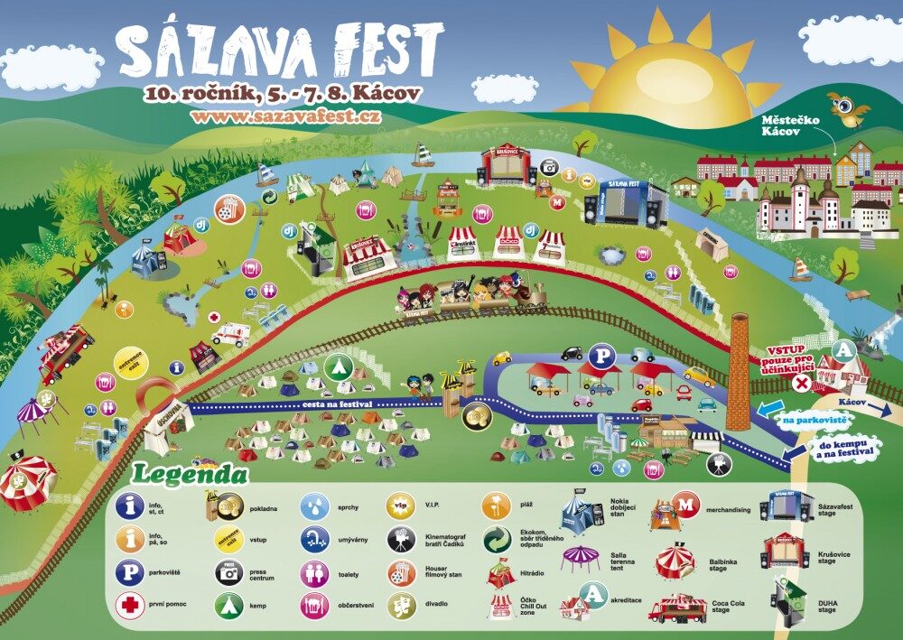 OBR: Sázavafest 2010 - mapka