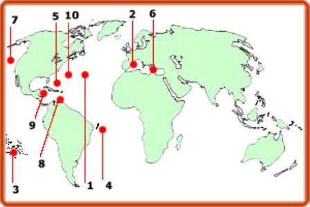 FOTO: Mapa TOP pláží světa