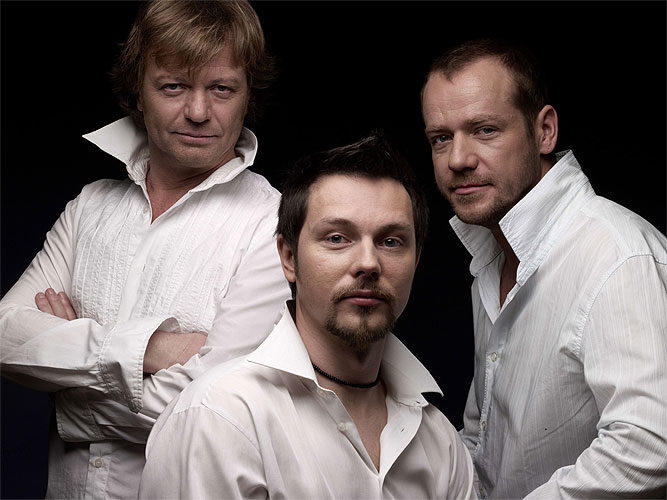 FOTO: Maroš Kramář, Michal Slaný a Filip Blažek ve hře Vše o mužích